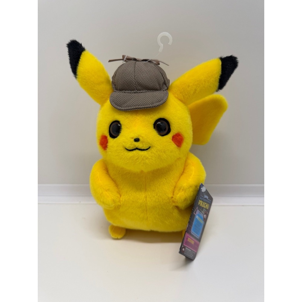 New Pokemon Movie Detective Pikachu 9" movie stuffed plush wicked cool toys 2019